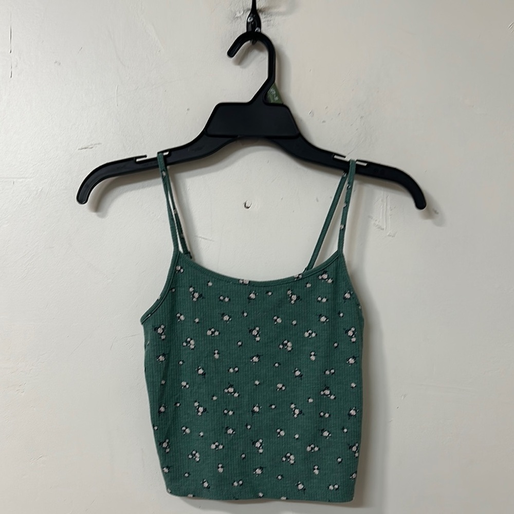 American Eagle Outfitters Multicolored Fitted Crop Camisole